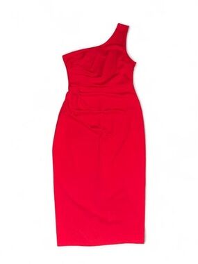 Windsor One-Shoulder Red Sheath Midi Dress